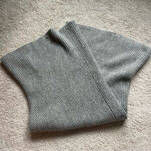 Gray Knit Scarf